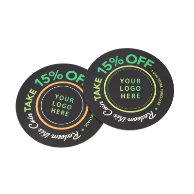 Personalized Disposable Drink Paper Coasters Cardboard Custom Design Recycled Costers