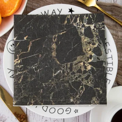 Wholesale Marble Pattern Napkins 2-Ply Printed Paper Napkins Serviettes Decorative Napkins for Home Kitchen & Dining Table