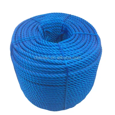 Wholesale Cheap 3 Strand Twisted Polyethylene Fishing Twine Rope 4mm-24mm Diameter Abrasion-Resistant for Agriculture Outdoor
