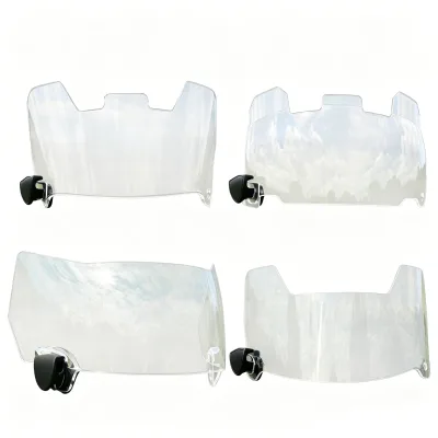 Factory Direct Chrome Football Visor Shield with UV Protection Shatterproof Eyeshield for Helmet Accessories