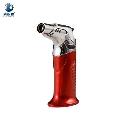 GF-869 Custom logo Professional Mini Cigar Pocket Refillable Handheld Gas Butane Torch Lighter for Kitchen