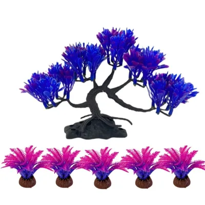 Fish tank Landscape Package Plastic Simulation Welcome Pine Water Grass Aquarium Decoration Water Tree