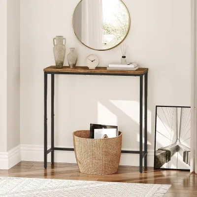 Factory Wholesale Simple Style Narrow Console Table for Corridor, Bedroom, Living Room, Small Entrance Table, Display Table