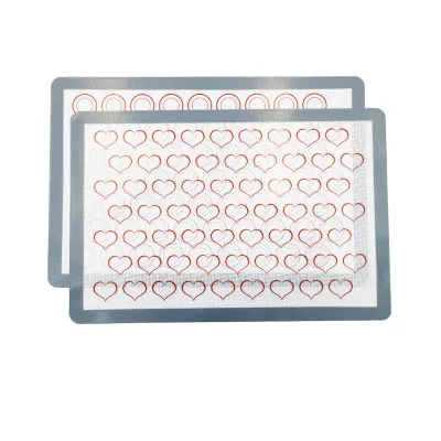 Heart Shaped Macaroon Heat Resistant Silicone Baking Mat From CHUANDA