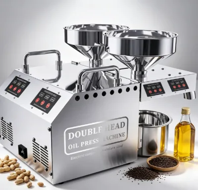 High Output Small Commercial Oil Press Machine With Continuous Working Capacity for Olive Sunflower Oil Production