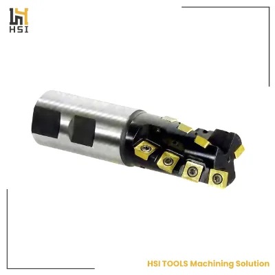 Heavy Duty Roughing End Mill SPM Series 32mm-50mm Indexable Helical Cutter with LPMT Bottom Insert for Deep Milling