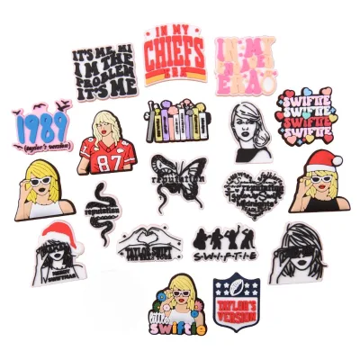 Trendy Sports Shoe Charms for Boys Bling PVc Charms Team Shoe Designer Charms for Shoe  Decorations