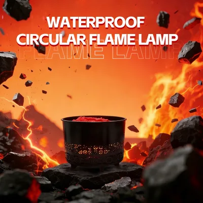 Strong Safety 30cm Circular Flame Lamp Best Selling Factory Price Suitable for Decorative Home Garden Party Outdoor Indoor