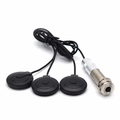 Guitar Pickups Piezo Acoustic for Pure Sound Transducer, Microphone Contact Self-adhesive for Acoustic Guitar Ukulele