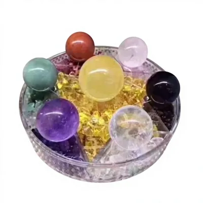 Natural Seven-Color Crystal Sphere Seven-Star Array Ornament Decoration Business Gift