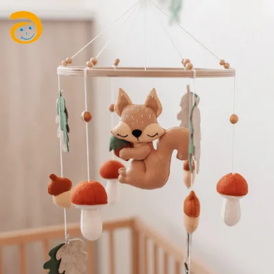 Factory Direct High Quality New Style Custom Plush Soft Interesting Toys Plush Cute Animal Musical Baby Mobile for Kids
