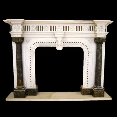 Natural Green Marble Indoor Room Fireplace Mantel Shelf