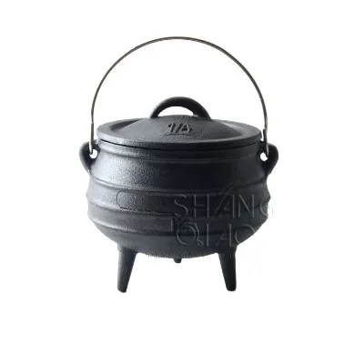 Factory Wholesale 1/4# Stewing Pot Cauldron With Lid and Handle Potjie Pot