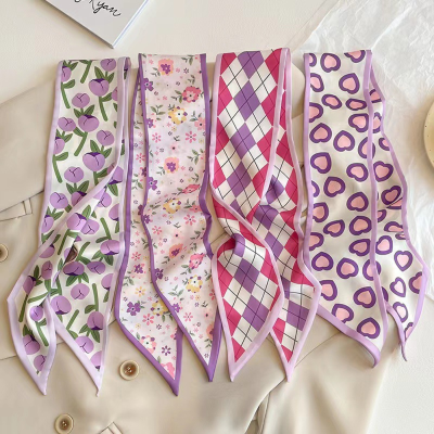 Purse Scarf for Bags Silk Head Scarf for Hair Handbag Women Scarfs Band Hair Neck Scarves Fashion Gifts