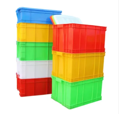 Heavy Duty Durable Eco-Friendly Stackable Plastic Turnover Moving Box with Large Nested Suitcase Storage