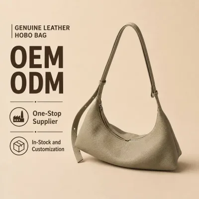Genuine Leather Hobo Bag Zipper Single Strap Fashion Urban Simplicity Versatile Casual Crossbody Luxury Shoulder Bag