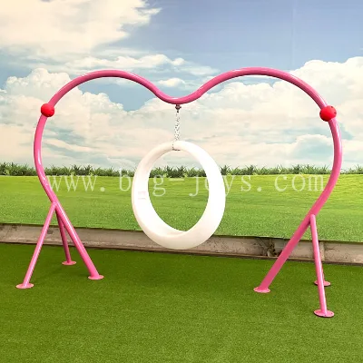 High Quality and Cheap Price Hot Sale Luminescence Swing Romantic Style Shine Photography Inventory Swing PinkGlows and Shines