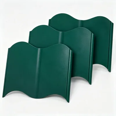 TAURUS Small Plastic Garden Fence Border 25cm Height Interlocking Lawn Fence for Flower Bed Patio Landscape
