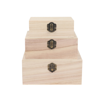 Unfinished Cheap Plain Wooden Box