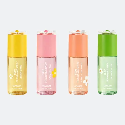 Private Label Body Fragrance Spray Contain Natural Fruit Extract Glycerin Gentle Moisturizing Refreshing Body Perfume Mist