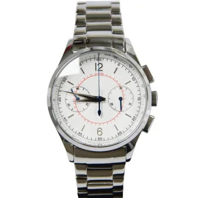 Custom High Quality Men's Stainless Steel Watch Sapphire Transparent Caseback Sport Watches for Men Waterproof Chronograph Watch