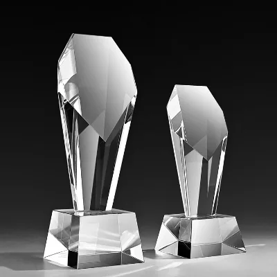 Handmade 8.66inch Personalized K9 Crystal Trophy Unique Shaped Sports Souvenir with Engraving and Polishing for Gifts Decor