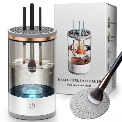 Makeup Brush Cleaner Machine Auto Makeup Brush Washing Machine Black Washing Machine for Makeup Brushes