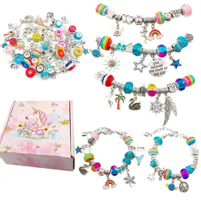 HYUE hair snake chain crystal jewelry production set DIY face engraved bead crown alloy bracelet fixed matching
