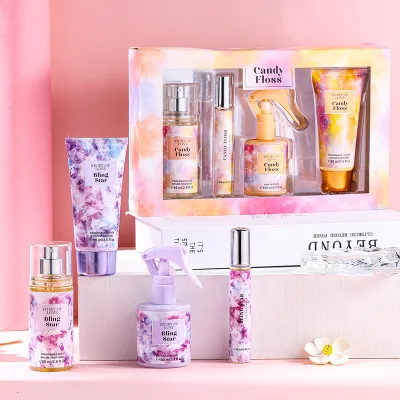 Luxury Classic Gift Perfume and Body Lotion Mist Spray Home Care Bath Set for Women