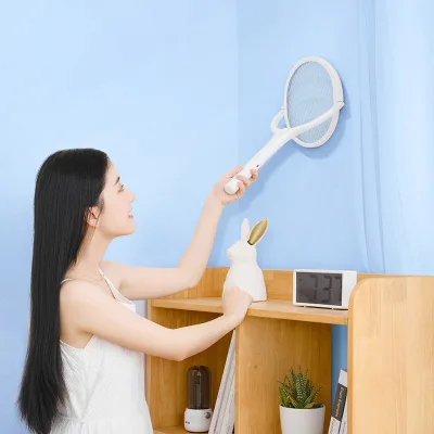 4000V Indoor Outdoor Home Office Backyard Patio Camping Bug Zapper Racket Dual Modes Mosquito Electric Fly Swatter