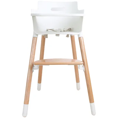 Moon Boat Adjustable Beech Wooden Seat Can Be Raised and Lowered Baby Dining Chair