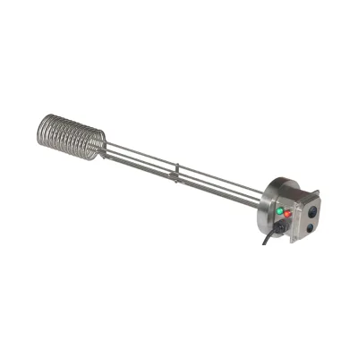 Electric Immersion Heater for Commercial Bulk Containers 1000 Liters Stainless Steel IPX6 Waterproof Class Energy Efficiency