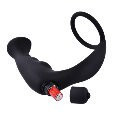 Safe Silicone Medical Waterproof Vibration Mode Prostate Vibrator for Male