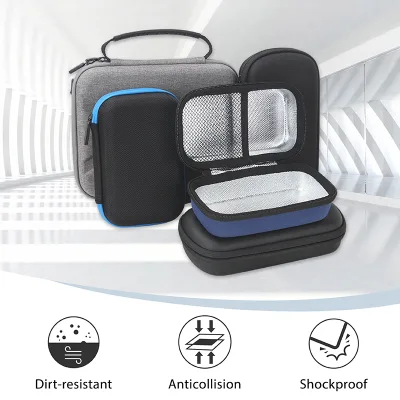 Configurable EVA Hard Case with Mesh Pocket Lined Interior Custom Edge Trim Handle Zipper and Private Brand Logo