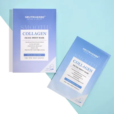 Wholesale Private Label Panthenol Camellia Flower Skincare Moisturizing Peptides Collagen Men's Facial Mask for Face