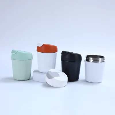 304 Stainless Steel Mini Coffee Mug High-value Vacuum Handy Cup Small and Portable Double-layer Thermos Cup