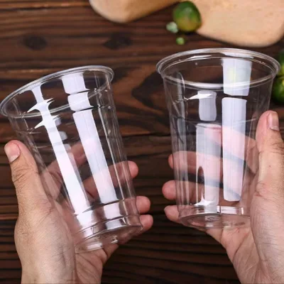 Factory Price OEM/ODM Disposable 12oz 16oz Plastic PET Cup for Coffee Juice Baba Tea with Printing Logo