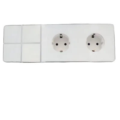 BS UK India Standard Black Wall Switch Socket Full Glass 10A Plug Outlet Double Sockets Charge Good Quality Universal Socket