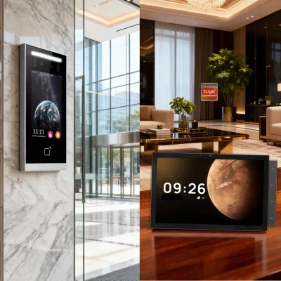 Hiwink Smart Intercom Solution Video Doorphone Interconnected with Tuya Control Panel 10 Inch Indoor Outdoor Intercom System