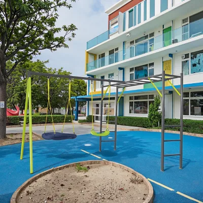 Zoshine Kindergarten Outdoor Combination Swing Facility Multi Person Play Swing Set Safe Wear Resistant Pubic Area Play Gear
