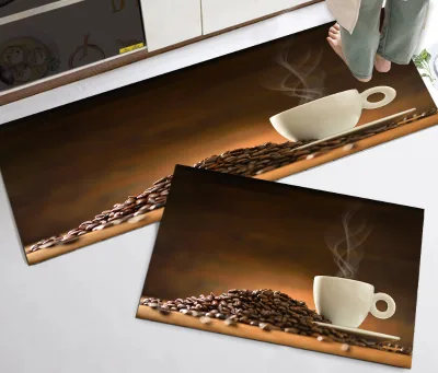 washable antislip rubber area carpet diatom mud kitchen mat