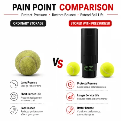 OEM SY Brand SY001PS Tennis Ball Pressurizer ABS Plastic 3 Balls Exercise High Durability Shape Restoration Bounce Recovery