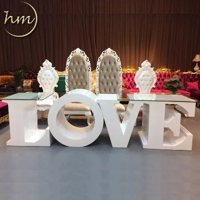 Hot Sale LOVE Letter Wedding Table Furniture Wooden Hotel Furniture for Living Room-HM-K5