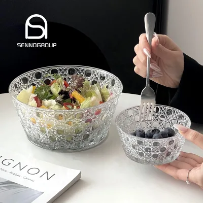 Luxury Natural Gemstone Embossed Bowl Kitchenware Eco Friendly Serving Bowls and Dishes for Fruit Salad