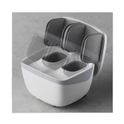 Health Protection Instrument Vibrating Foot Massager with Infrared Physiotherapy ABS Plastic