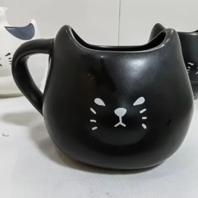 Ceramic Mug Manufacturer Wine Glass Cat Water Cup Mug Internet Celebrity Cartoon Cute Cat Butterfly Drinking
