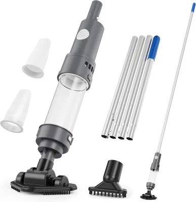 Factory Direct Sales Cordless Small Above Ground Pool Cleaner with 2 Brush Heads Ideal for Cleaning Debris and Sand Underwater