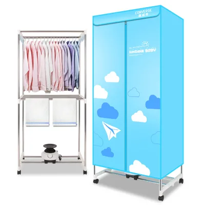 Portable Waterproof Fabric Closed Electric Fast Heating Wardrobe Clothes Dryer