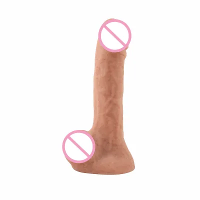 Artificial Realistic Dildo, Soft Silicone Realistic Skin Feel for Female with Oil Coating and Bloodshot Adult Sex Toys Tools