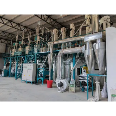 Complete Set Manual & Automatic Steel and Stainless Steel Wheat Flour Mill Machine All Purpose Flour-New Condition